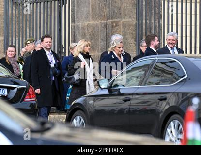 Praga, Repubblica Ceca. 09th Mar, 2023. Gli ospiti invitati arrivano per l'inaugurazione del Presidente eletto Petr Pavel, 9 marzo 2023, Castello di Praga. Credit: Michal Kamaryt/CTK Photo/Alamy Live News Foto Stock