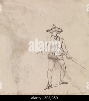 Un nobile francese out Shooting 1778 di Thomas Rowlandson Foto Stock