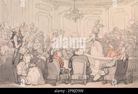 Comfort di Bath: Il Concerto 1798 di Thomas Rowlandson Foto Stock