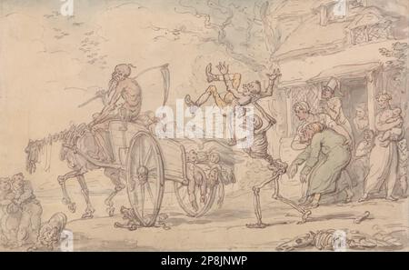 Time and Death e Goody Barton di Thomas Rowlandson Foto Stock