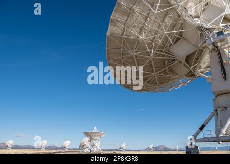 National radio Astronomy Observatory conosciuto come il grande array a Socorro, New Mexico Foto Stock