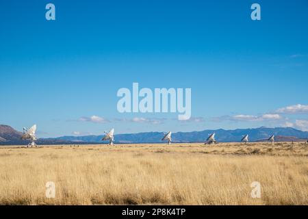 National radio Astronomy Observatory conosciuto come il grande array a Socorro, New Mexico Foto Stock
