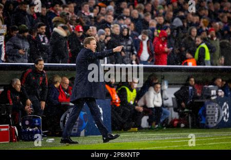 Munic, Germania. 8th Mar, 2023. Allenatore Julian Nagelsmann (Muenchen) Bayern Munic - Parigi Saint Germain Bayern München - Parigi St Germain UEFA Champio Foto Stock