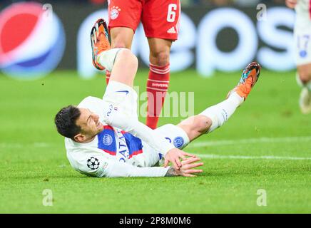 Lionel messi, PSG 30 nelle ottava finali partita FC BAYERN MUENCHEN - PARIGI SG 2-0 del calcio UEFA Champions League, partita nella stagione 2022/2023 a Parigi, 08 marzo 2023. Achtelfinale, FCB, Monaco di Baviera, PSG © Peter Schatz / Alamy Live News Foto Stock