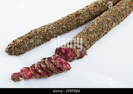 Fuet - salsiccia tradizionale catalana Foto Stock