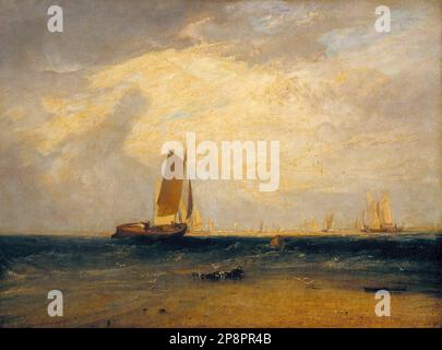Pesca sulla Blythe-Sand, Tide impostazione nel 1809 da Joseph Mallord William Turner Foto Stock