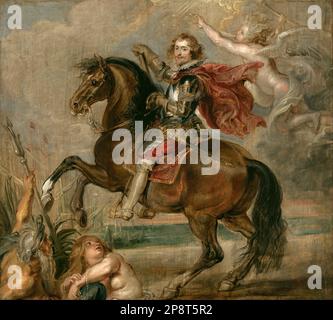 Ritratto equestre del Duca di Buckingham 1625 di Peter Paul Rubens Foto Stock