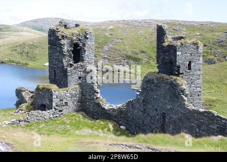 Dunlough Castle a tre Castelli Head EIRE Foto Stock