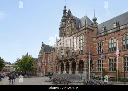 Edificio principale dell'Università di Groningen nel centro della città. Foto Stock