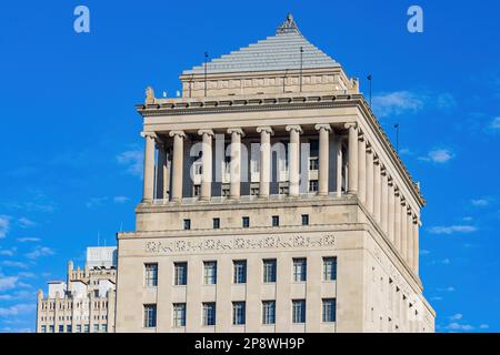 Vista soleggiata del 22nd° tribunale del circuito giudiziario del Missouri Foto Stock