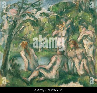 Bagnanti tra il 1883 e il 1887 da Paul Cézanne Foto Stock