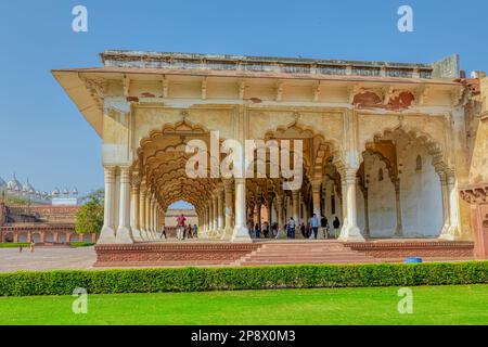 Arga Fort pubblica hall Patrimonio Mondiale dell'UNESCO in India Foto Stock