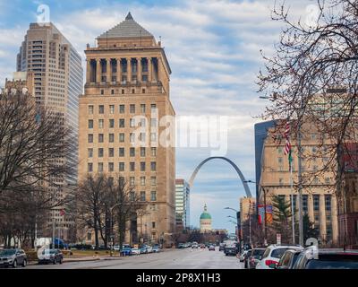 Missouri, 22 2023 FEBBRAIO - Sunny view del 22nd° tribunale del circuito giudiziario Foto Stock