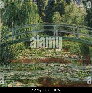 Il ponte pedonale giapponese e la piscina del giglio d'acqua, Giverny 1899 di Claude Monet Foto Stock