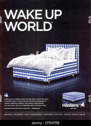 Marzo 2023 'Conde Nast Traveler' rivista Advert, USA Foto Stock