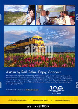 Marzo 2023 'Conde Nast Traveler' rivista Advert, USA Foto Stock