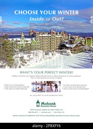 Marzo 2023 'Conde Nast Traveler' rivista Advert, USA Foto Stock