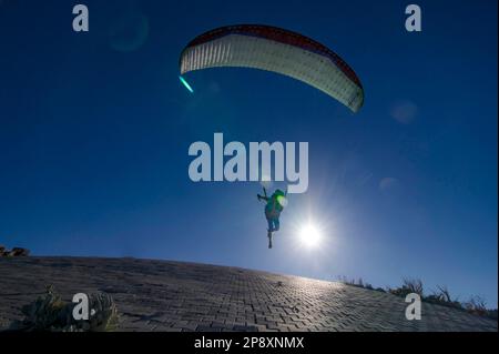 Sport di parapendio Foto Stock