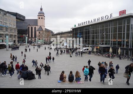 Colonia Germania Stazione Centrale Foto Stock