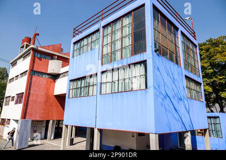 Città del Messico,San Angel Museo Casa Estudio Diego Rivera y Frida Kahlo,Casa Studio Museum,architetto Juan o’Gorman,esterno,edifici, Foto Stock