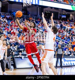 Greensboro, North Carolina, Stati Uniti. 10th Mar, 2023. Durante il quarto round finale del torneo Men's ACC al Greensboro Coliseum di Greensboro, North Carolina. (Scott Kinser/Cal Sport Media). Credit: csm/Alamy Live News Foto Stock