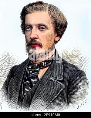 Frederick Temple Hamilton-Temple-Blackwood, 1. Marchese di Dufferin e Av (21. Juni 1826-12. Febbraio 1902) war ein britischer Diplomat und Staatsmann, Generalgouverneur von Kanada und Vizekönig von Indien, Historisch, digital restaurierte Reproduktion von einer Vorlage aus dem 19. Jahrhundert Foto Stock