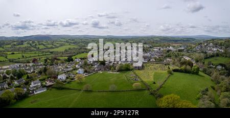 Moretonhampstead, Devon - Drone Aerial Panoramic Photo Foto Stock