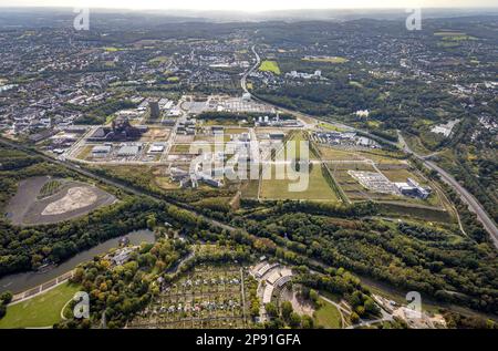 Phoenix-West Areal e Hoesch-Gasometer, nonché Wilo Park, BMW Dortmund Branch, INTECH Die Industrieausrüster e Amprion GmbH Elettricità fornitore Foto Stock
