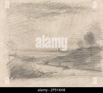 Dedham vale da Langham tra il 1830 e il 1831 da John Constable Foto Stock