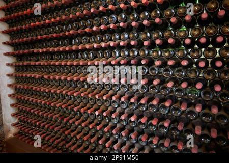 Negozio di vini in bodegas rubicon nella regione vinicola di la geria Lanzarote, Isole Canarie, Spagna Foto Stock