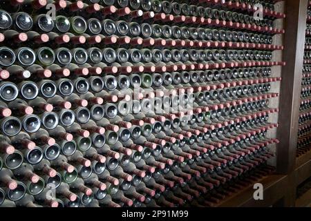 Negozio di vini in bodegas rubicon nella regione vinicola di la geria Lanzarote, Isole Canarie, Spagna Foto Stock