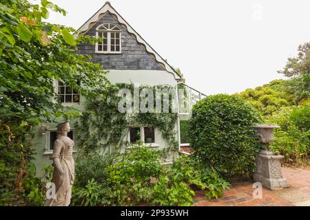 Inghilterra, East Sussex, Lewes, Rodmell Village, Monk's House l'ex casa di Virginia Woolf e suo marito Leonard Woolf Foto Stock