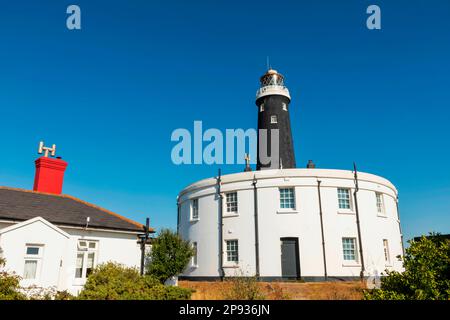 Inghilterra, Kent, Dungeness, il vecchio faro Foto Stock