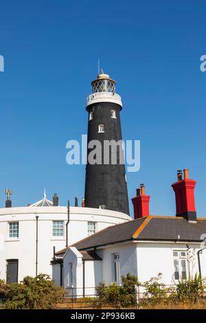 Inghilterra, Kent, Dungeness, il vecchio faro Foto Stock