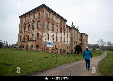 Castello di Zerbst, un tempo residenza di Sophie Auguste Friederike, successivamente Tsarina di Russia - Caterina la Grande, Zerbst, Sassonia-Anhalt, Germania Foto Stock