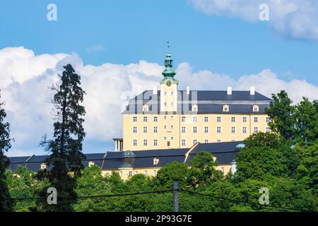 Fulnek, Castello di Fulnek a Moravskoslezsky, Regione Moravo-Slesiana, Regione Mährisch-schlesische, Ceco Foto Stock