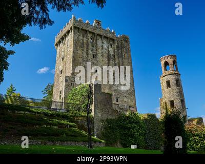 Castello di Blarney, Irlanda - 09 22 2015: Esterno del famoso Castello di Blarney, antico e medievale, a Cork. Foto Stock