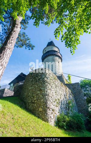 Stramberk (Stramberg), torre Truba di Stramberk (Strahlenberg) Castello a Moravskoslezsky, Moravo-Silesia Regione, Mährisch-schlesische Regione, ceco Foto Stock