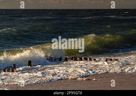 Impressione sulla spiaggia a Rantum, isola Sylt Foto Stock