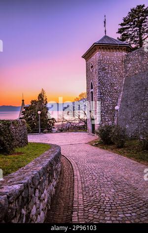 CROAZIA : CASTELLO TRSAT - RIJEKA Foto Stock