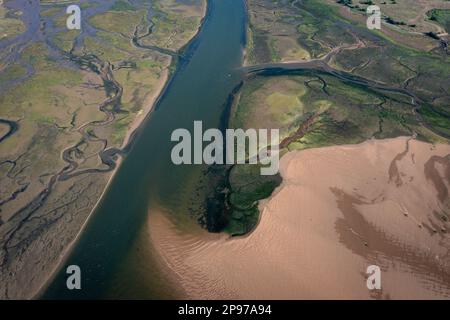 Riserva della biosfera dell'estuario di Urdaibai, estuario del fiume Oka, regione di Gernika-Lumo, provincia di Biscay, Paesi Baschi, Spagna Foto Stock