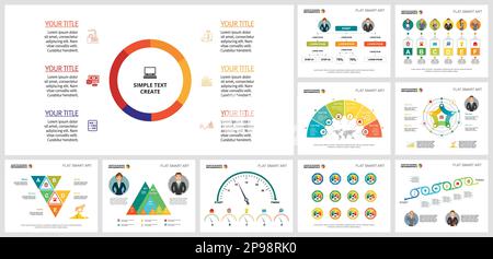 Diagramma creativo per il progetto aziendale Illustrazione Vettoriale