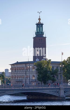 Stoccolma, Svezia - Giugno 22 2019: Il municipio di Stoccolma (in svedese: Stockholms stadshus o Stadshuset) è l'edificio del comune Counci Foto Stock