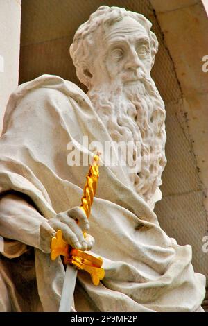 Dintorni vicino alla Cattedrale di Salisburgo, è la cattedrale barocca del 17th ° secolo, dedicata a Saint Rupert e Saint Vergilius, Salisburgo, Austria, Europa Foto Stock