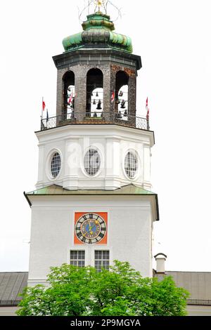 Dintorni vicino alla Cattedrale di Salisburgo, è la cattedrale barocca del 17th ° secolo, dedicata a Saint Rupert e Saint Vergilius, Salisburgo, Austria, Europa Foto Stock