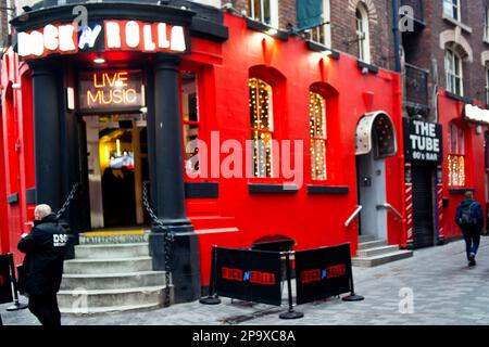 Rock and Rolla Bar, Button Street, Cavern Quarter, Liverpool, Inghilterra Foto Stock