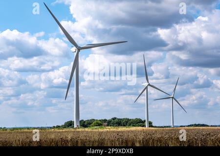 Windfarm nel Regno Unito Windfarm profondo Foto Stock