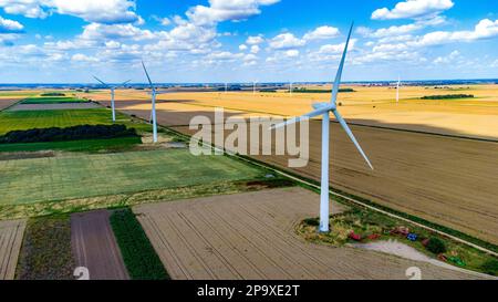 Windfarm nel Regno Unito Windfarm profondo Foto Stock