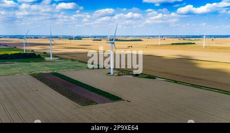 Windfarm nel Regno Unito Windfarm profondo Foto Stock