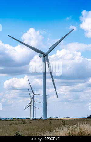 Windfarm nel Regno Unito Windfarm profondo Foto Stock